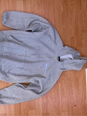 White Fox Boutique Gray Zip Hoodie(the matching sweatpants are also for sale)